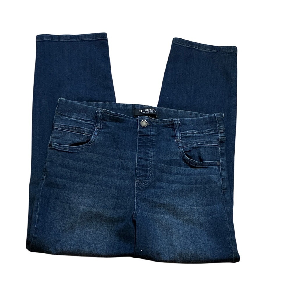 Liverpool Gia Glide Slim Indigo Stretch Denim Jeans 8 Petite